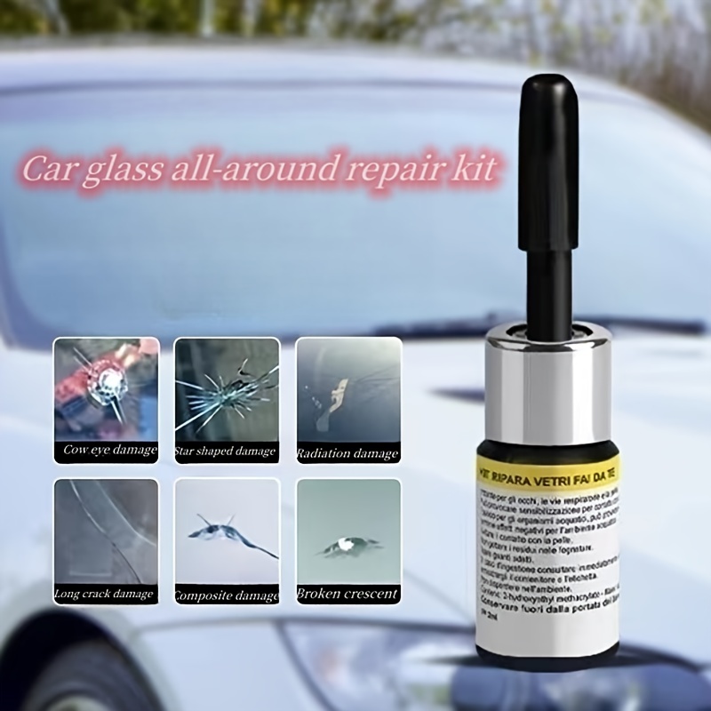 2pcs Car Windshield Repair Liquid Crack Repair Fluid Diy Window Glass  Repair Fluid For Automotive