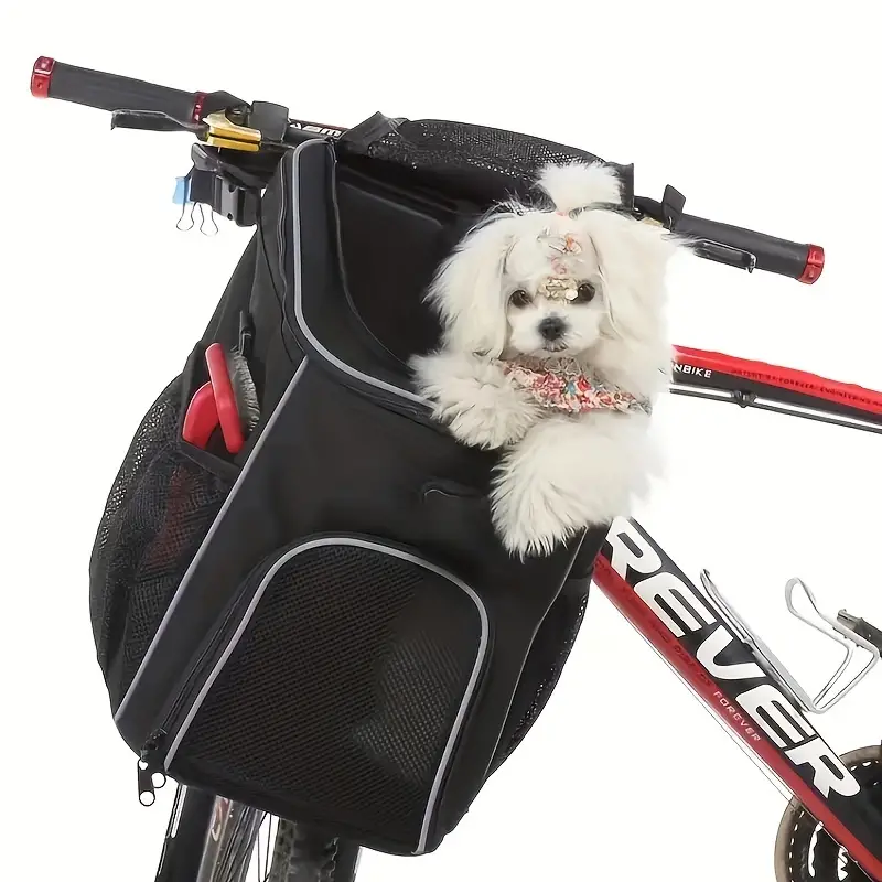 Portador Mascotas Bolsa Cesta Bicicleta Bolsa Transporte - Temu
