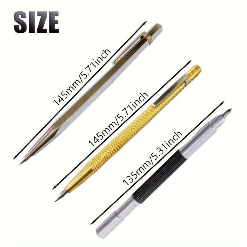 1pcs marker engraving pen tungsten carbide nib stylus pen for glass ceramic  wood engraving hand tool