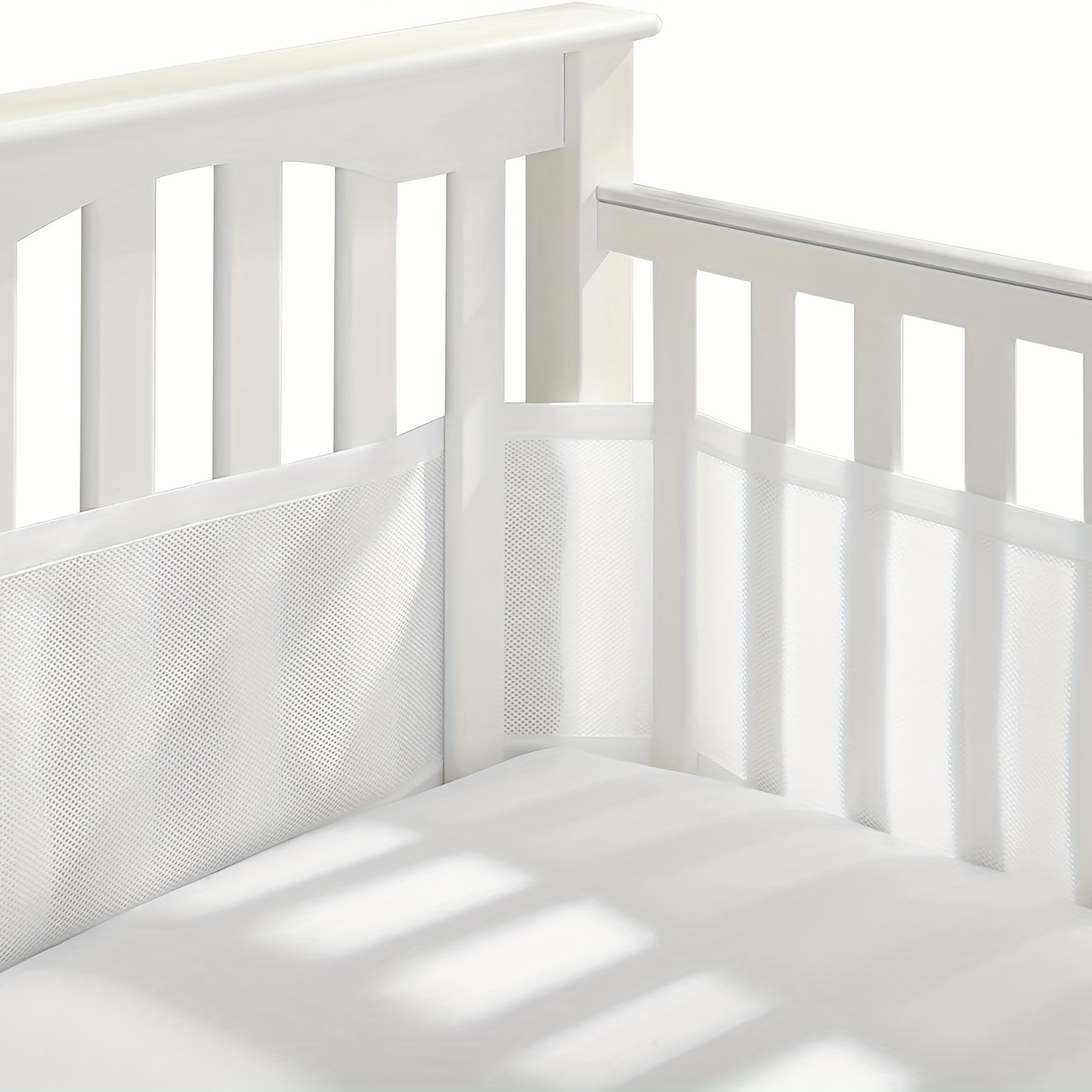 Breathable Mesh Crib Liner for Full-Size Cribs