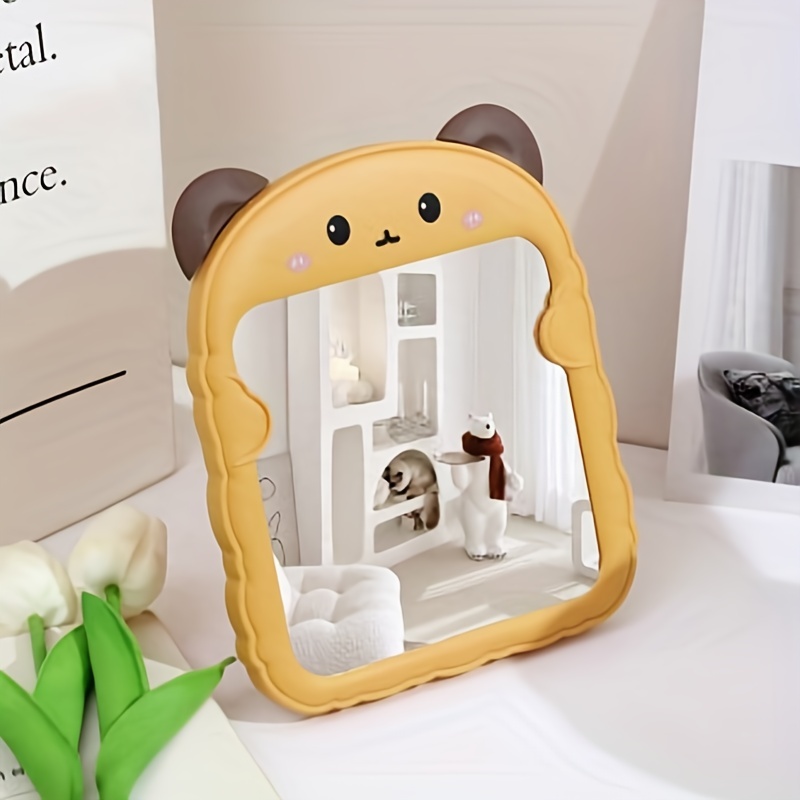 Specchio da Tavolo in Legno, Specchio Cosmetico da Tavolo con Supporto, Specchio  Tavolo per Trucco, Bagno, Camera da Letto, Ufficio, Forma di Orecchio  Gatto, Specchio ad Alta Definizione, 19×17cm : : Casa