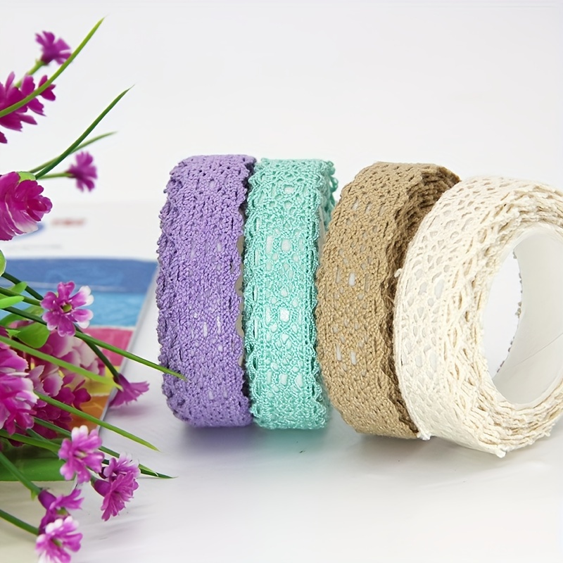 Cute Solid Color Fabric Lace Hollow Bilateral Lace Tape - Temu