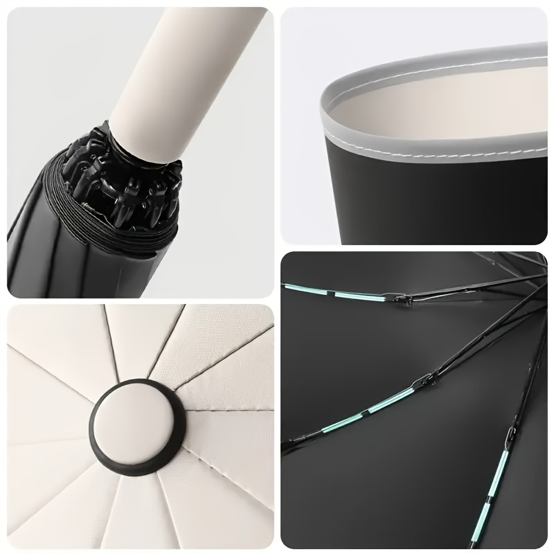 20 Ribs Automatic Reverse Folding Umbrella with Reflective Stripe Double Bones