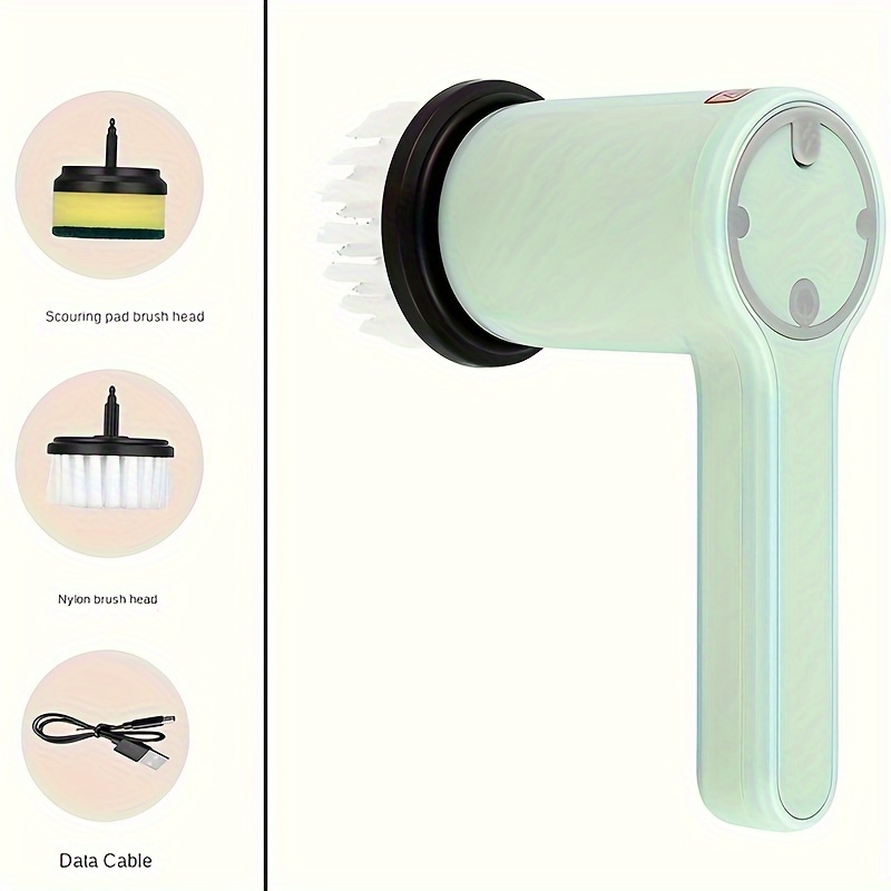 Multi-functional Multi-brush Head Hand-held Wireless Electric Cleaning Brush,  Car Brush Kitchen Dishwashing Brush Bathroom Sink Brush Electric Brush -  Temu Philippines