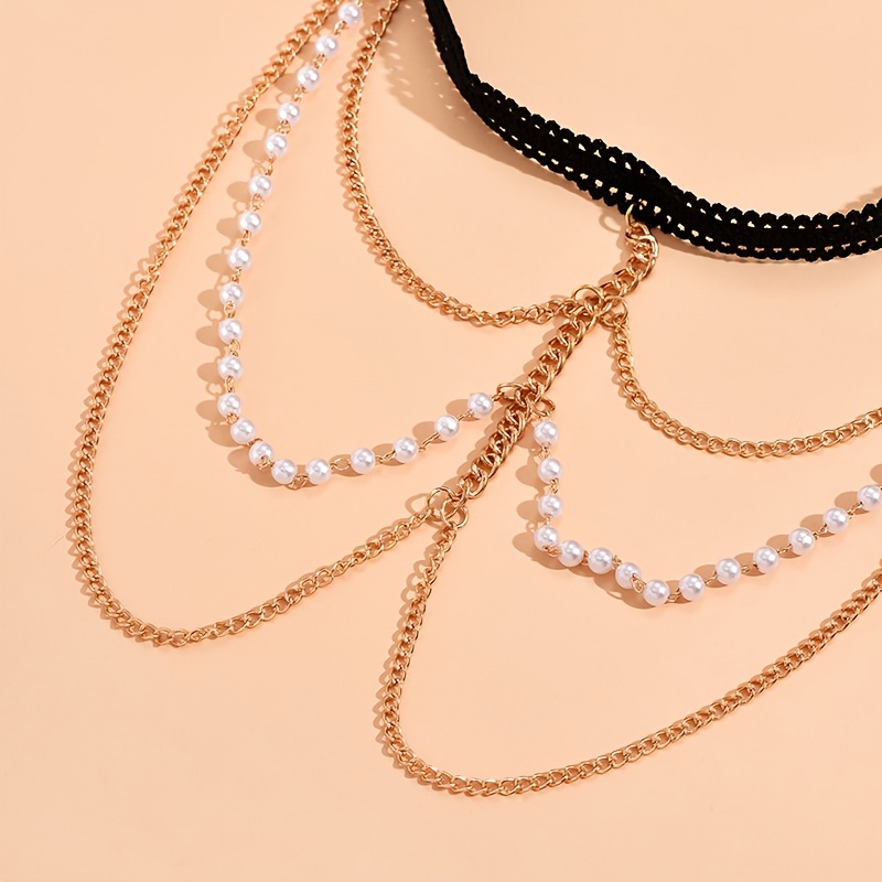 Stretch Layered Leg Chain Jewelry, Boho Style