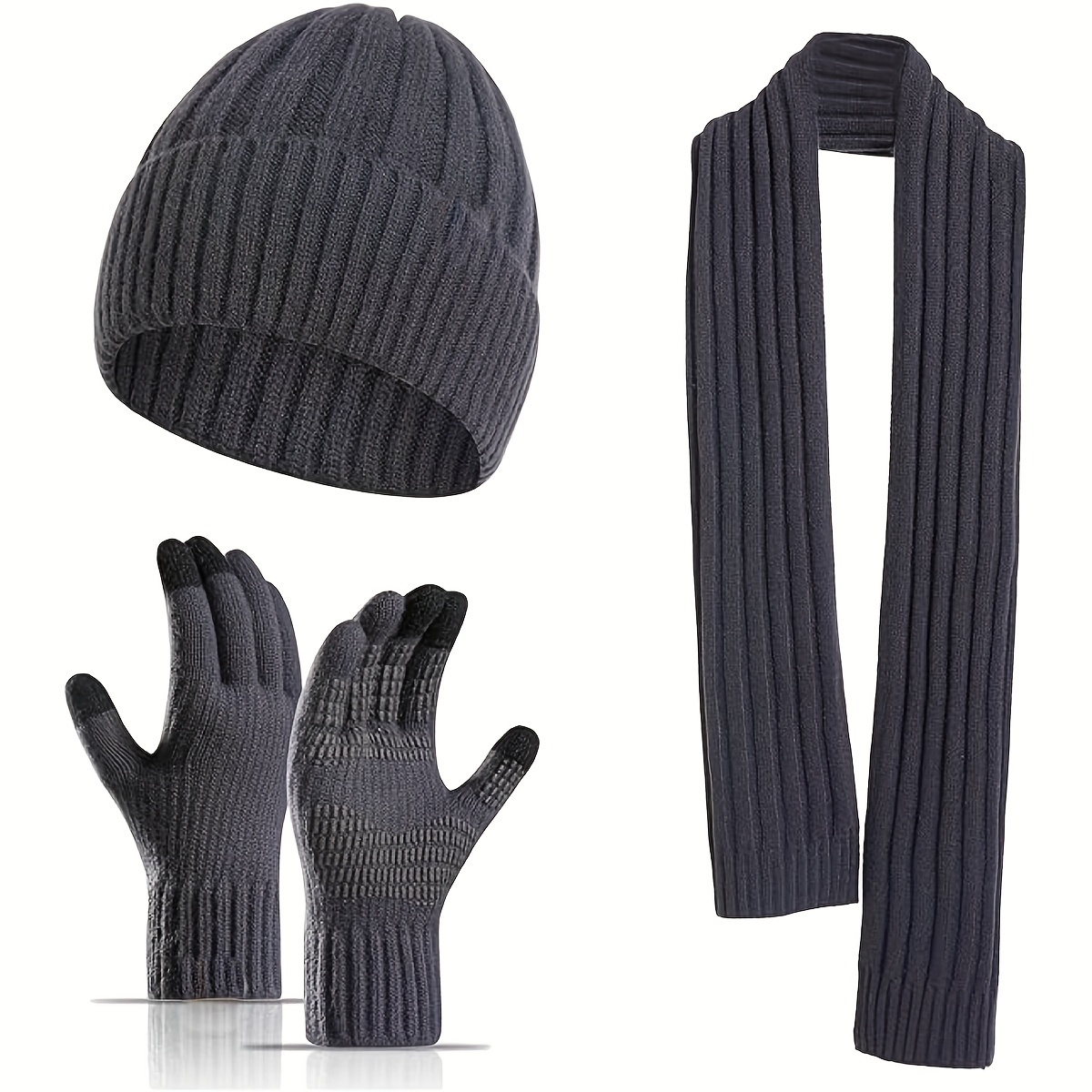 Mens beanie and clearance gloves