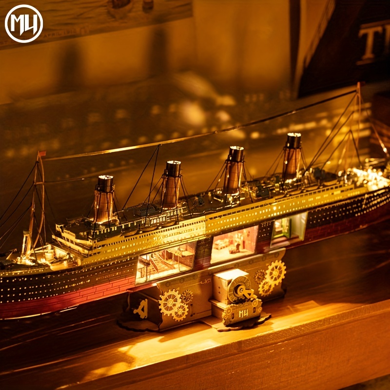 

Mu Movie Cruise Ships Luminous Metal Puzzle Assembly Model Diy Craft Furnishing Articles To Send His Girlfriend A Birthday Present