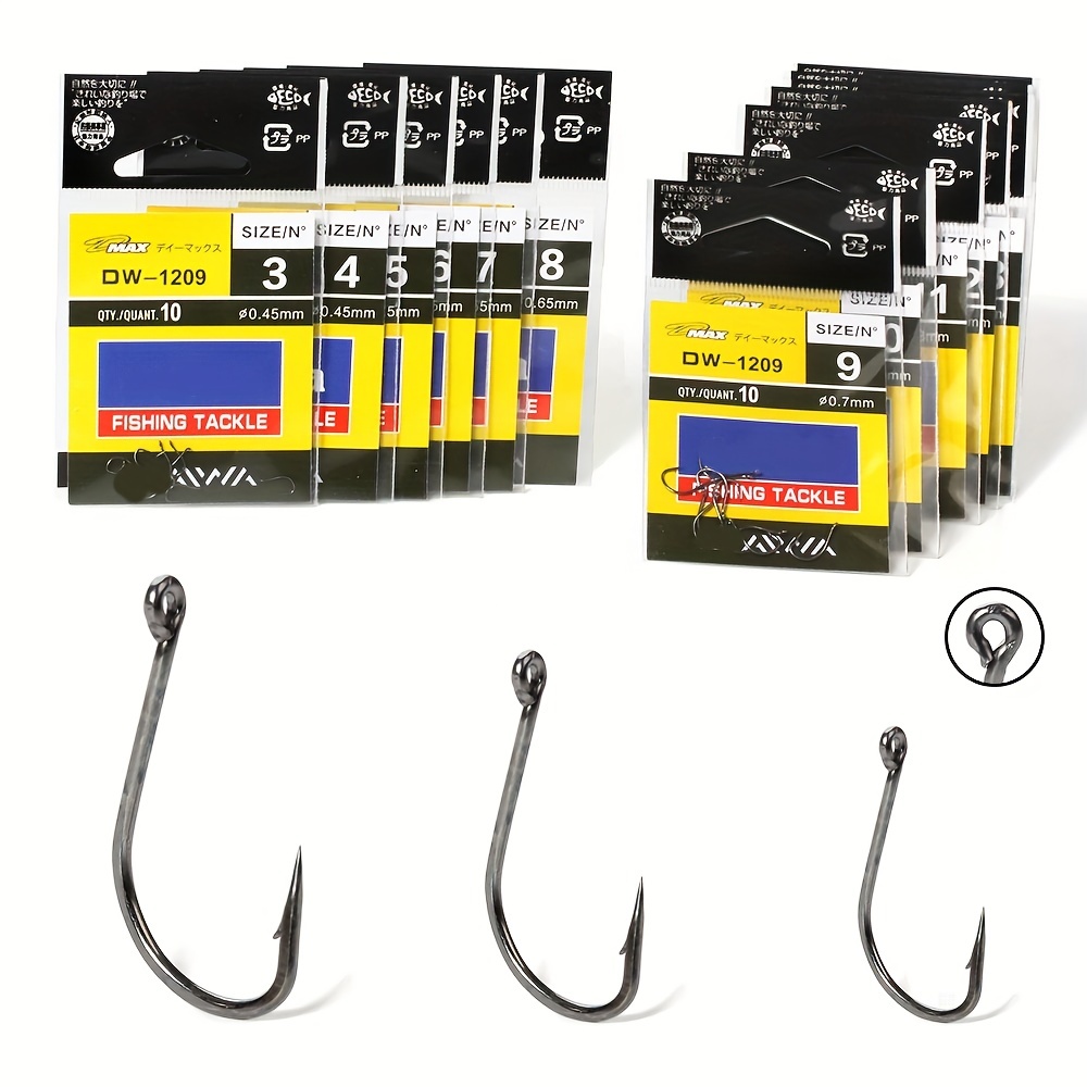 Lot Offset Worm Hooks Extra Strong High Carbon Steel - Temu