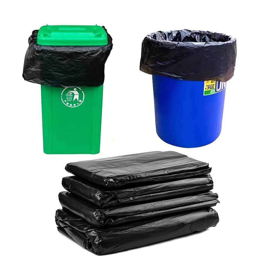 50pcs Extra Large Black Heavy Duty Trash Bag, Contractor Garbage