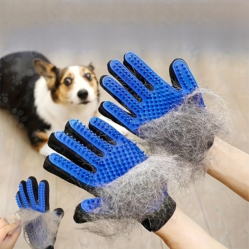 Dog grooming hot sale glove brush