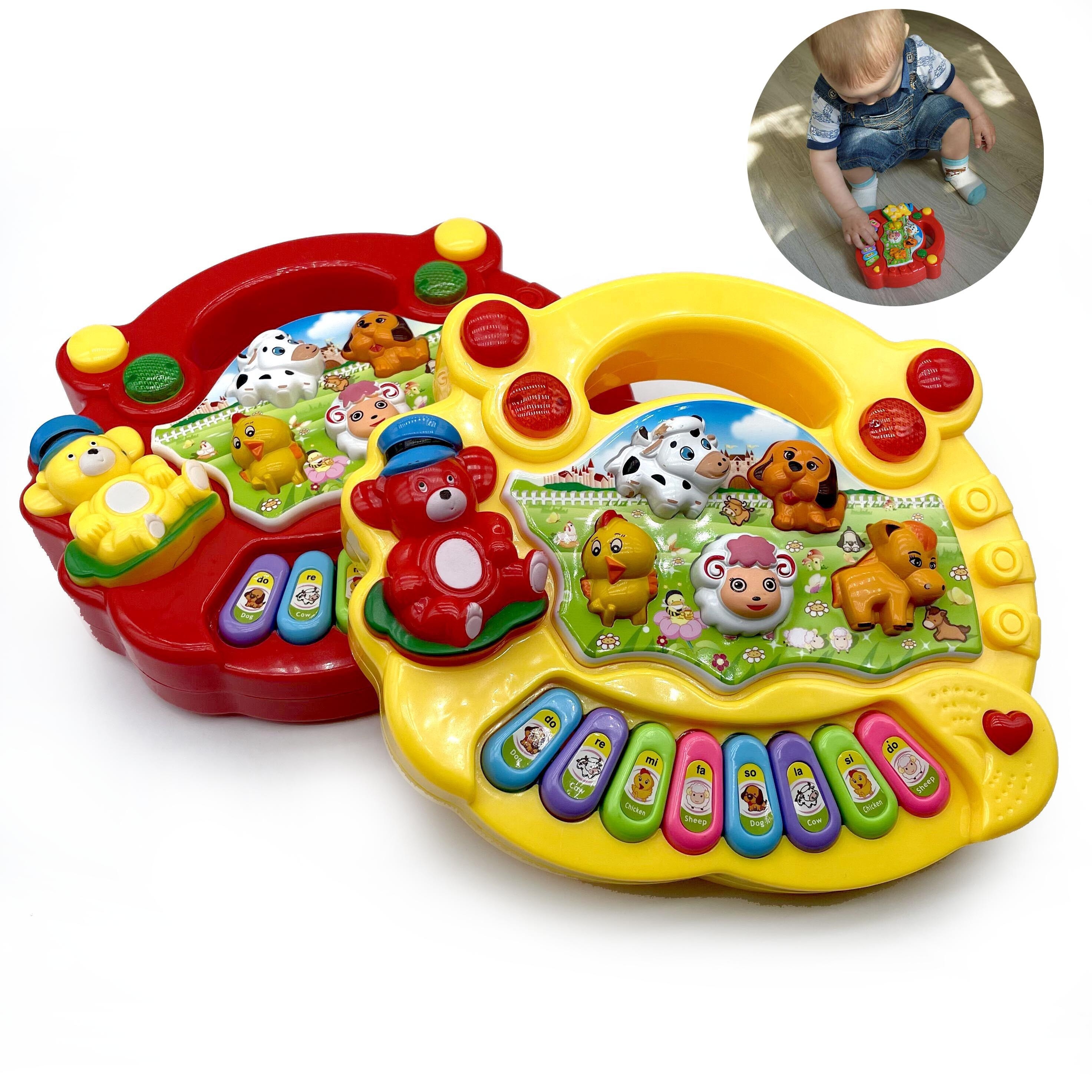 Juguetes para niños de 1, 2, 3 años, juguetes para bebés de 6 a 12 meses,  juguetes de tren eléctrico para niños y niñas con luz fresca y efecto de