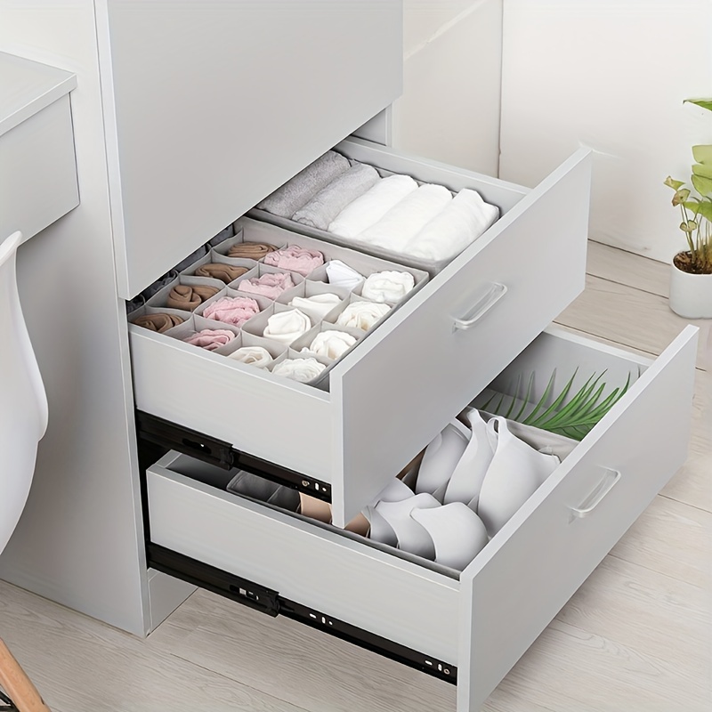 Foldable Underwear Clothes Storage Box - 24 Grids