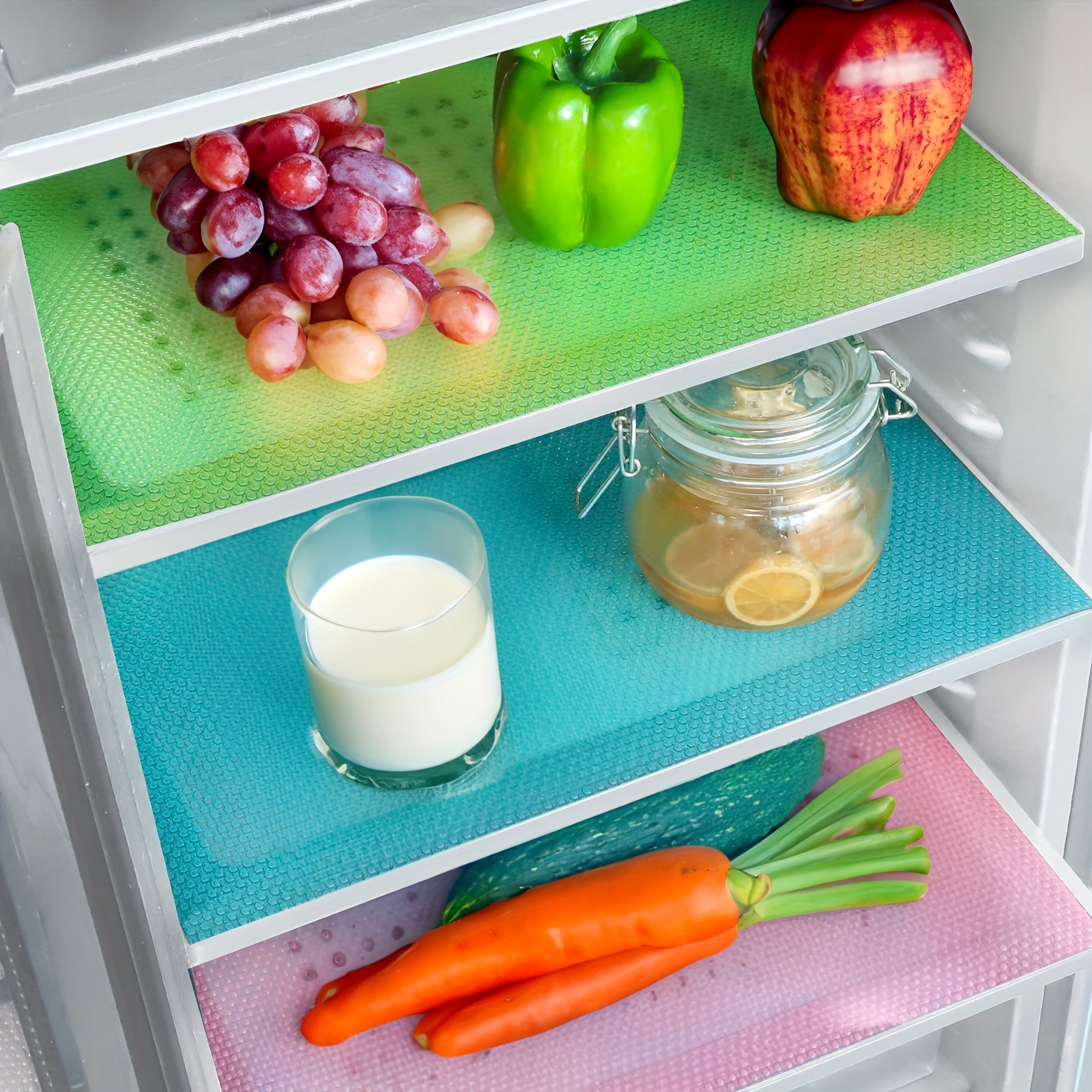 Shelf Liners Non Adhesive Washable Refrigerator Mat - Temu
