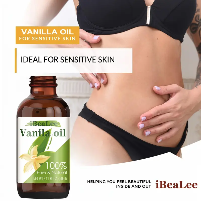 Bottle Of Pure Vanilla Essential Oil - 100% Pure Essential Oil For