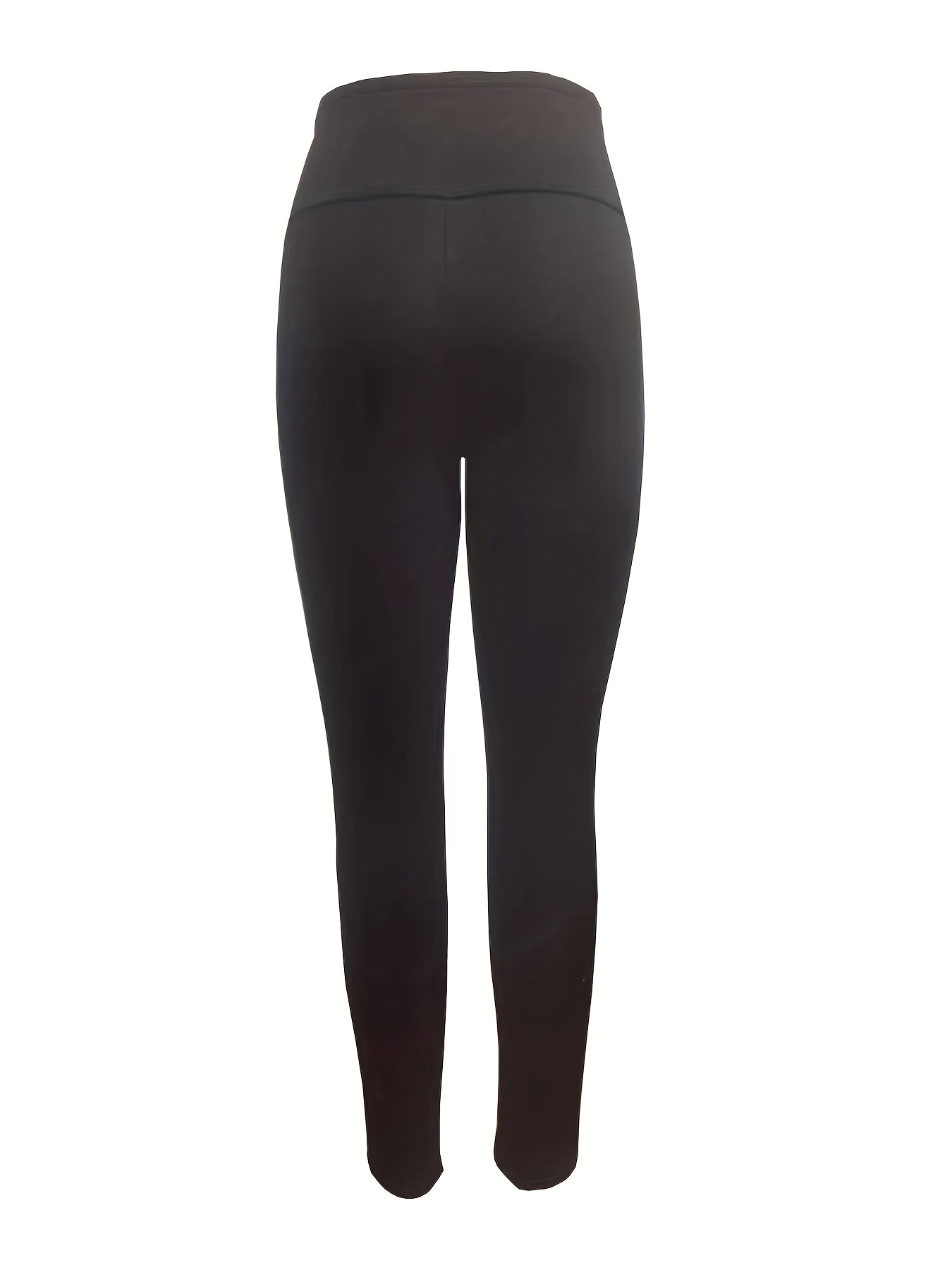 Leggings Térmicos De Invierno, Leggings Casuales Sólidos De Cintura Alta  Para Otoño E Invierno, Ropa De Mujer