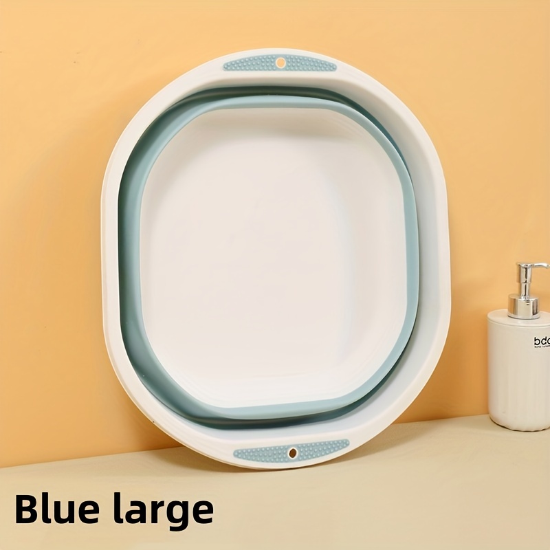 Vigor Multi-Purpose Folding Collapsible Wash Basin Lightweight Portable - Blue