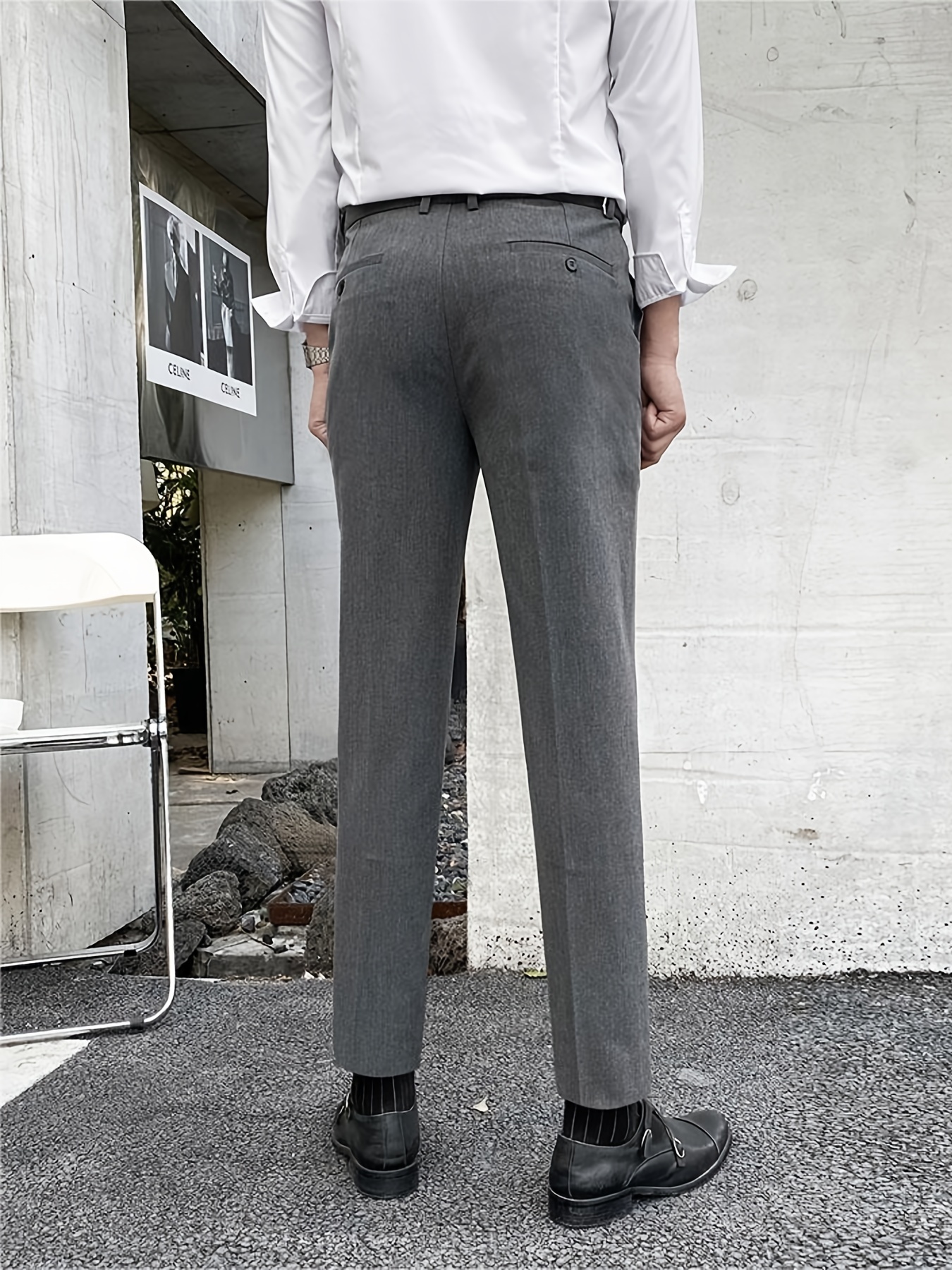 Pantalon homme chino habillé slim fit