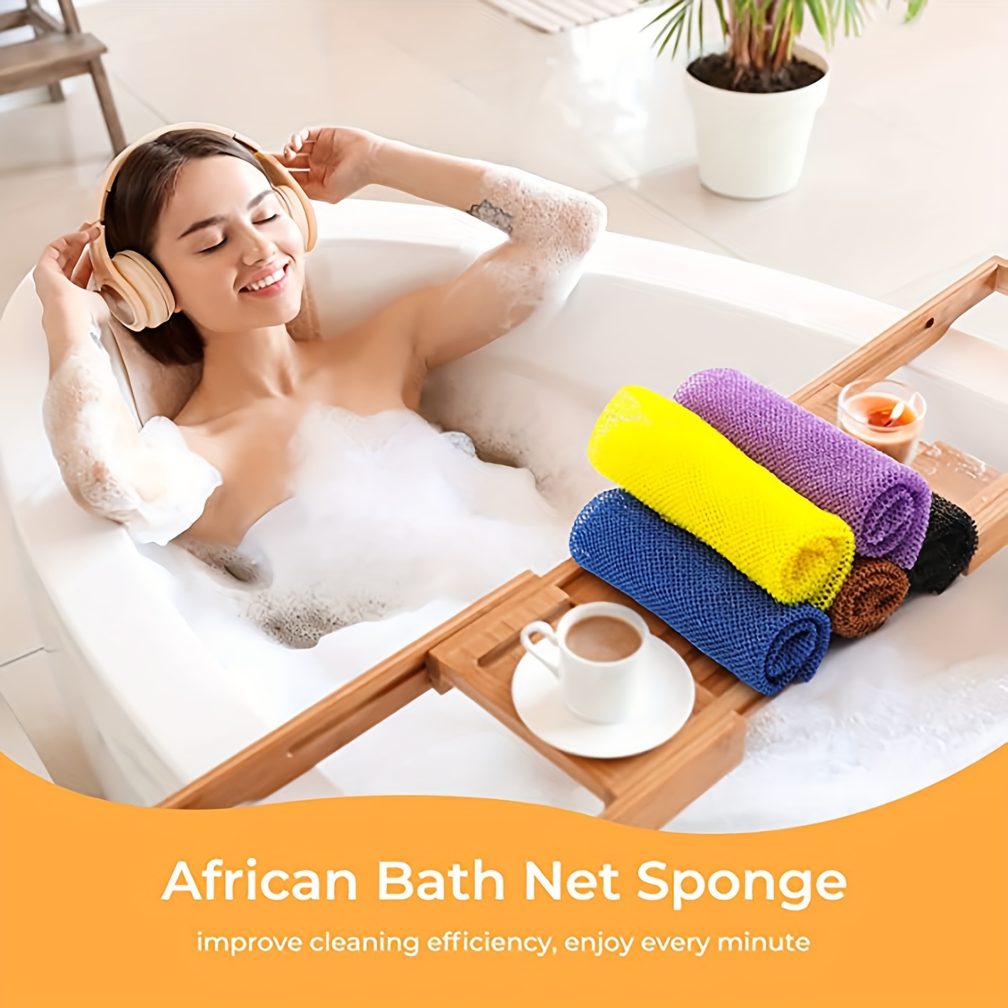 African Net Long Bath Net Sponge african Bathing Sponge body - Temu