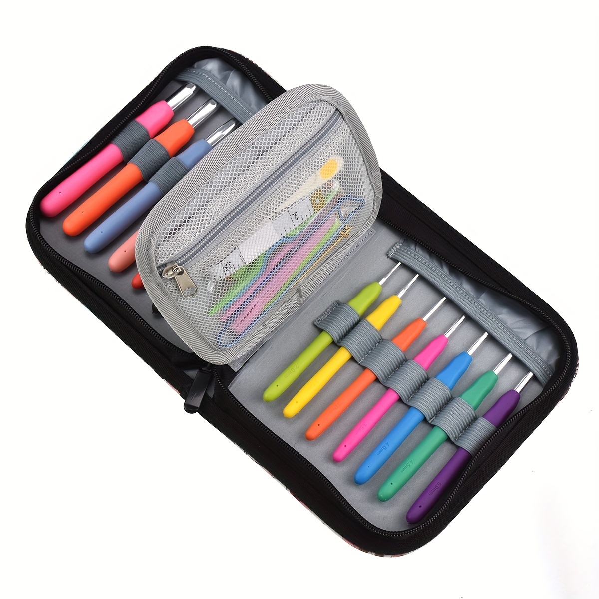 Crochet Hook Set Crochet Needles Set Storage Case Ergonomic - Temu