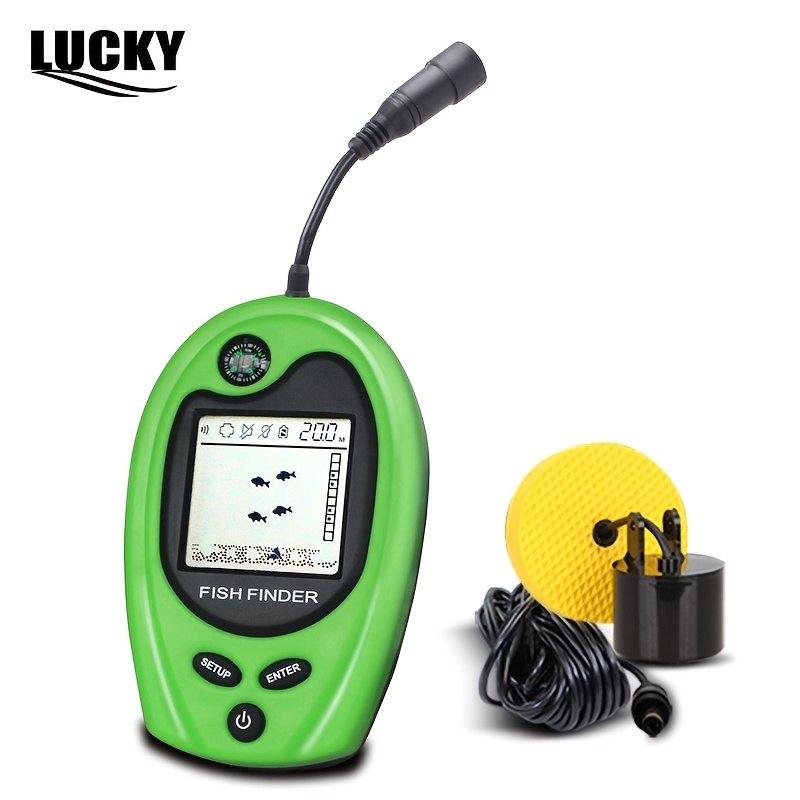 Unlock The Secrets Of The Depths: Portable Fish Finder & Depth Finder -  Perfect For Boats, Kayaks, Canoes & More - Great Gift For Fishermen!