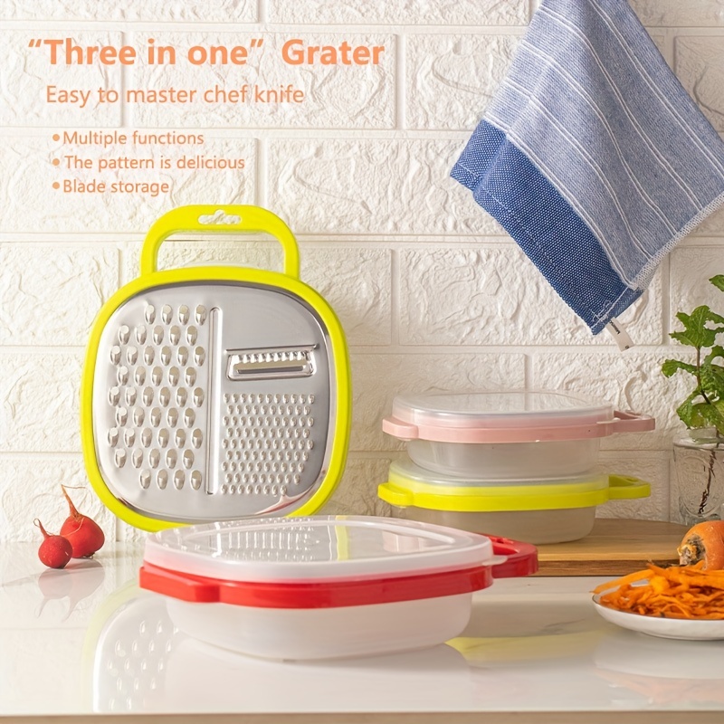 3in1 Multifunctional Stainless Steel Cheese Grater And - Temu