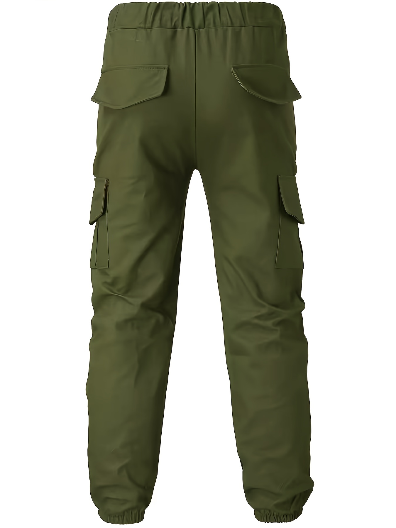 Men's Cargo Pants Pockets Drawstring Elastic Quick Dry - Temu