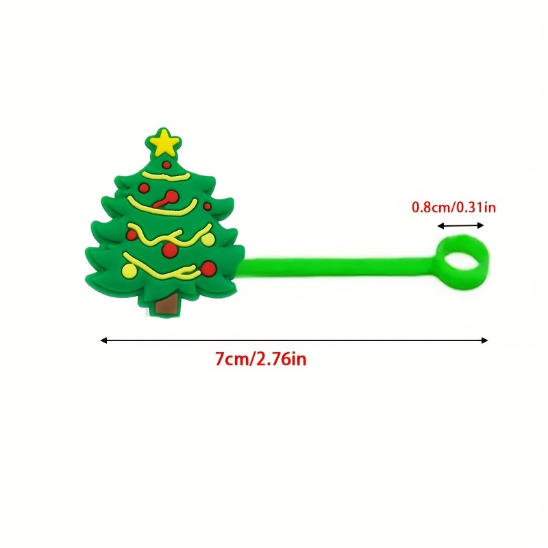 Christmas Series Silicone Straw , Reusable Dustproof Cute Straw Plugs,  Suitable For Straws, Water Cup Accessories, Christmas Gift - Temu