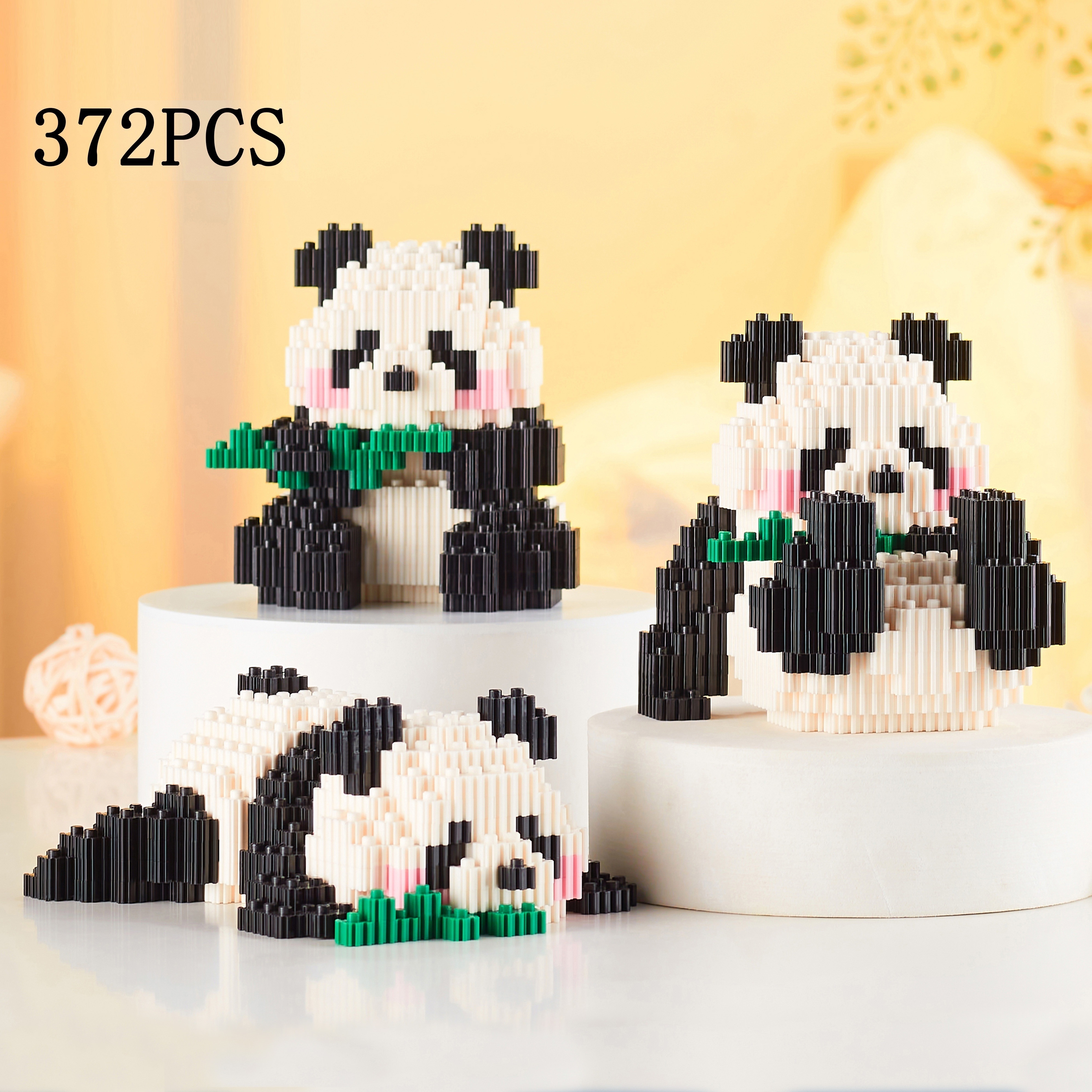 Panda Figur Bausteine Modell LNO Micro-Bricks