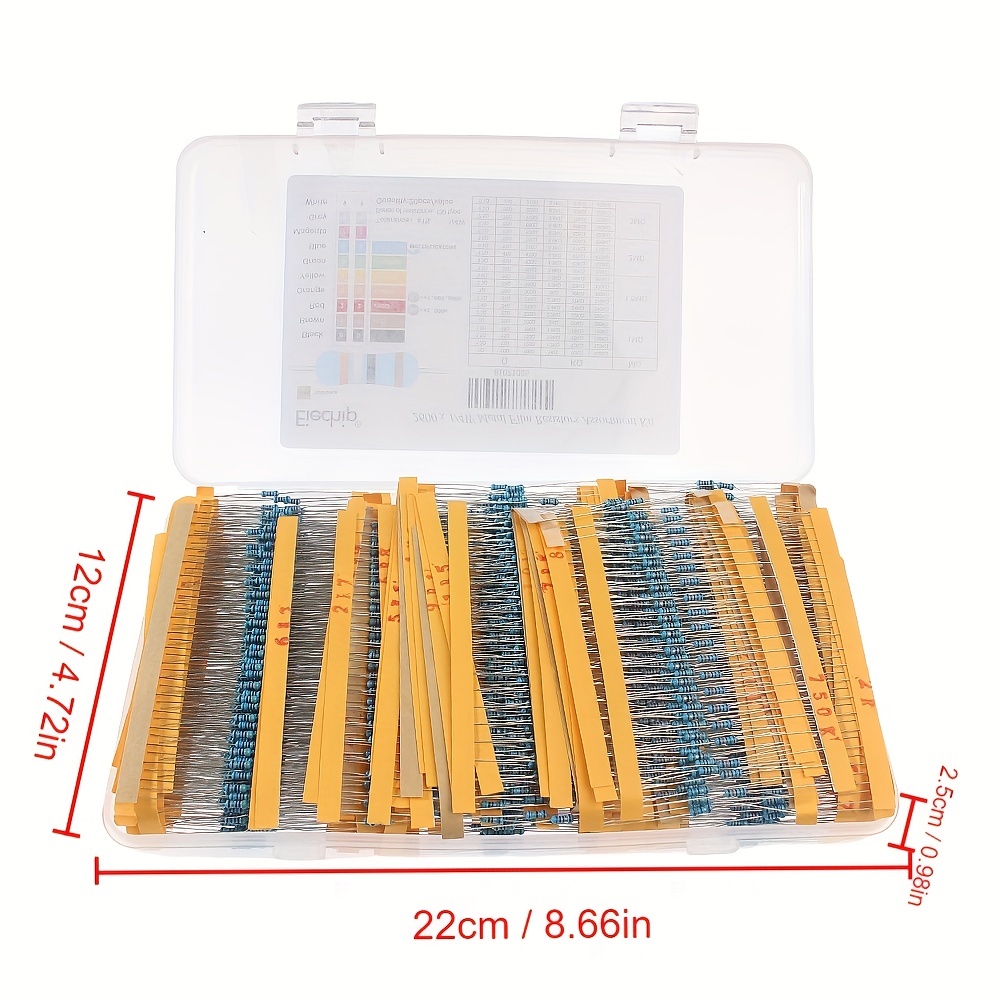 High quality Metal Film Resistor Assorted Kit 130 Values In - Temu
