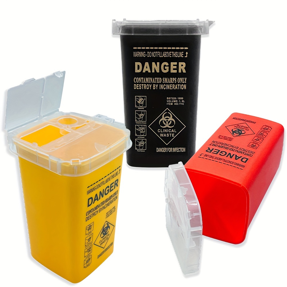 jc tattoo 1 piece tattoo artist needle collection box transparent tattoo needle storage container tattoo piercing needle disposal box needle storage container suitable for salon and tattoo use tattoo supplies