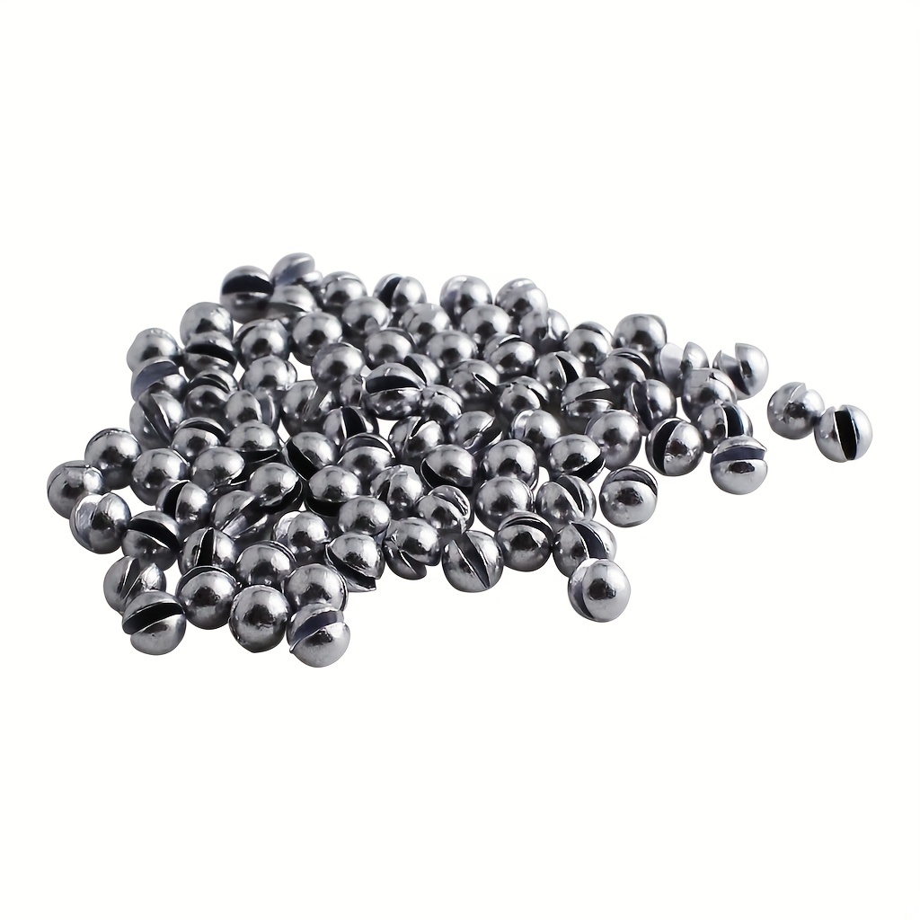100pcs/Box Bite Lead Sinkers, Aluminum Alloy Circular Opening Weighted Lead  Pendants, Fishing Tackle Accessories