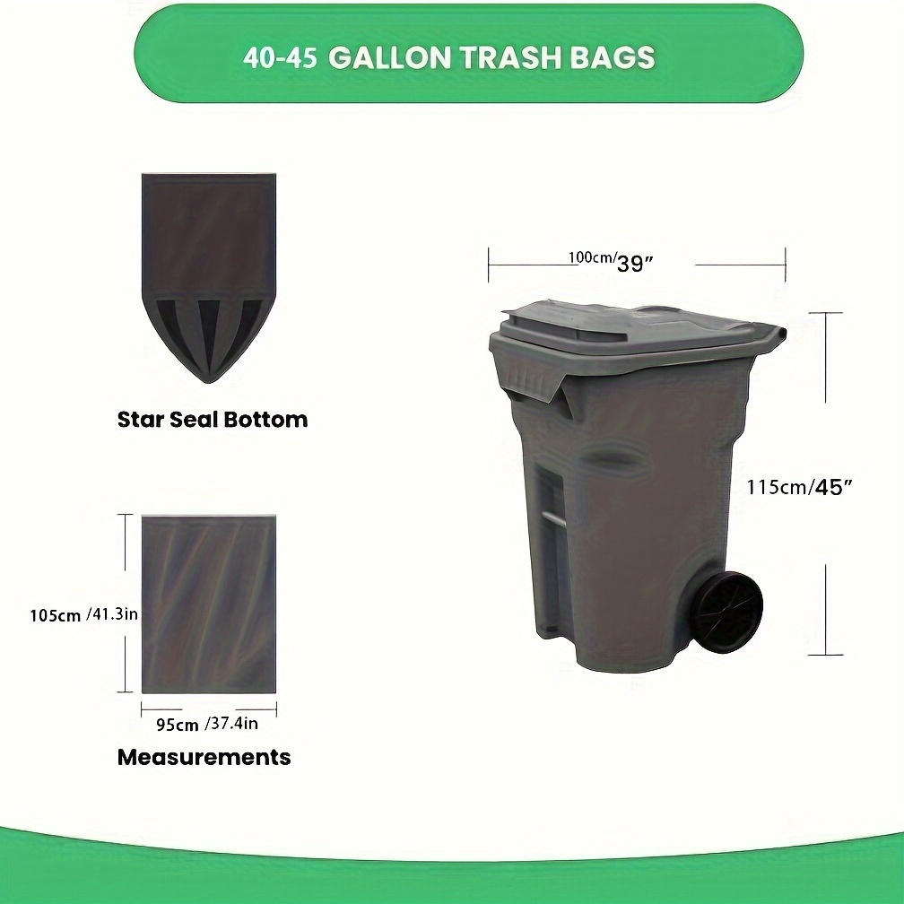 Thick & Convenient Garbage Bags - Trash Bag For Waste Cleaning & Storage -  Temu Switzerland