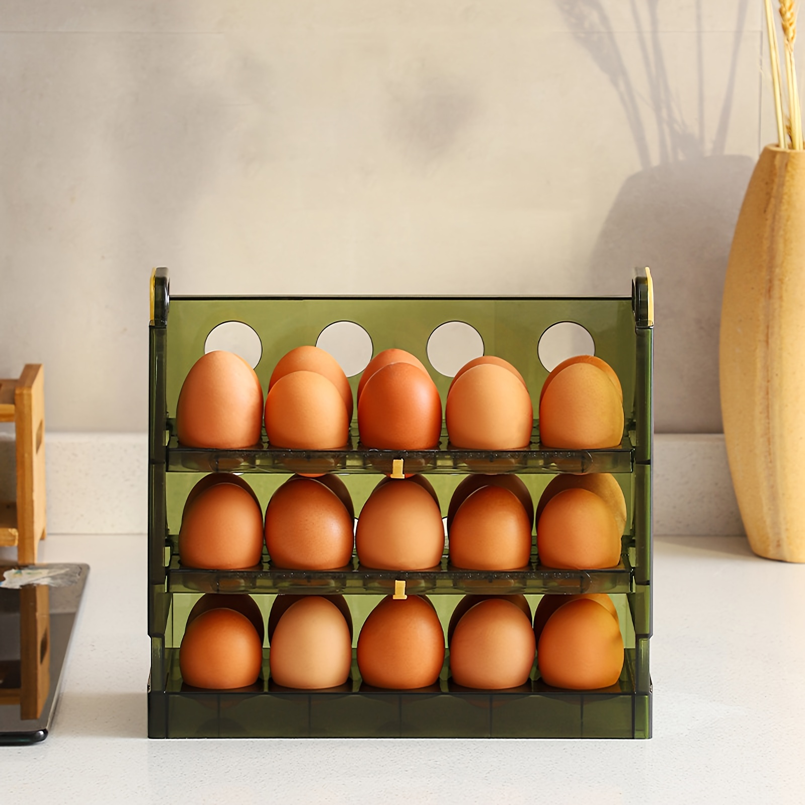 Organizador de refrigerador porta huevos vegetales pequeños GENERICO