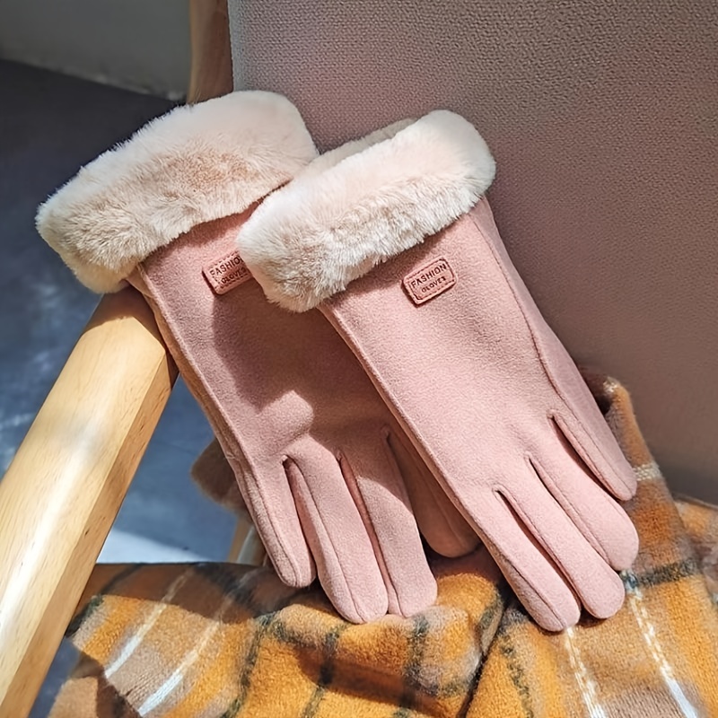 Guantes De Felpa Para Mujer Guantes Térmicos De - Temu