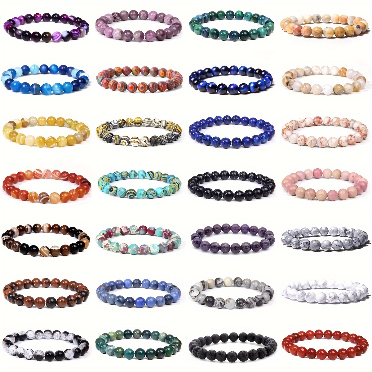 Bohemian Vacation Random Colorful Beads Stacking Ladies Hand - Temu