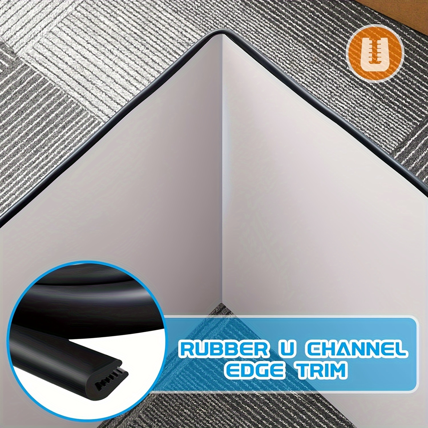 14 8 Feet Rubber Edge Trim Black U Channel Edge Seal Fits Edge Up To 1 16  Inch 1 6mm Metal Edge Protector For Windows Hatches Lockers Panels, Free  Shipping On Items Shipped From Temu
