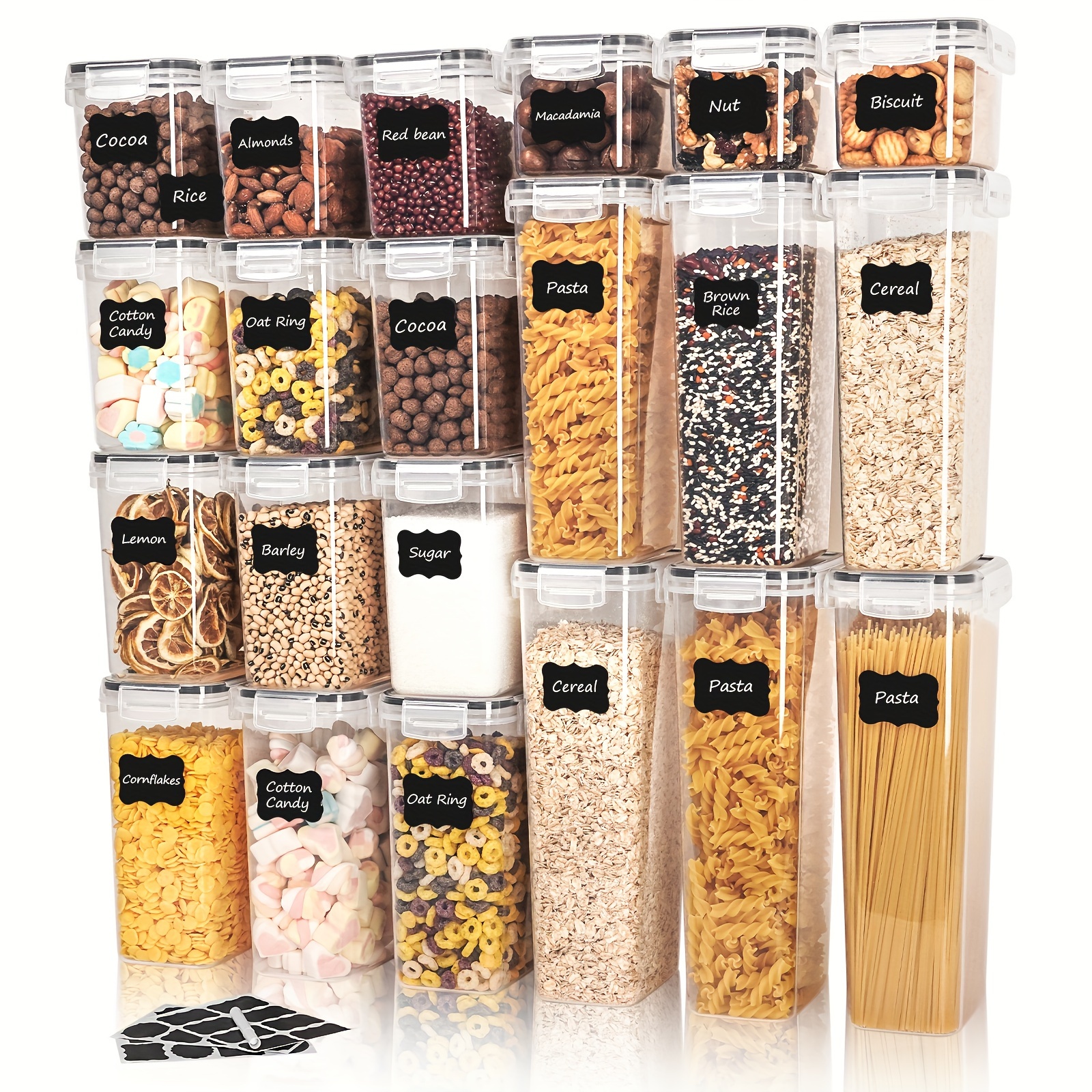 Bpa Free Airtight Food Storage Containers Set plastic - Temu