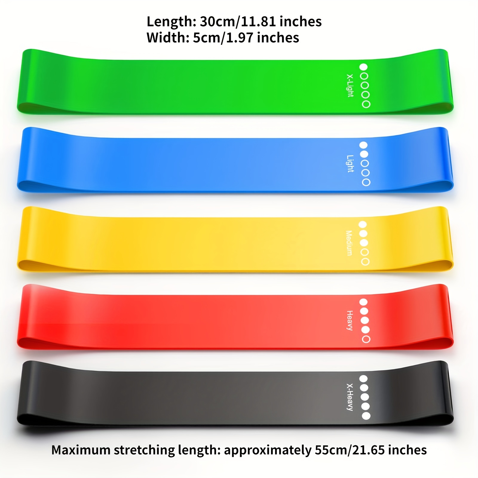 5pcs Portable Fitness Resistance Band for Thighs and Butt