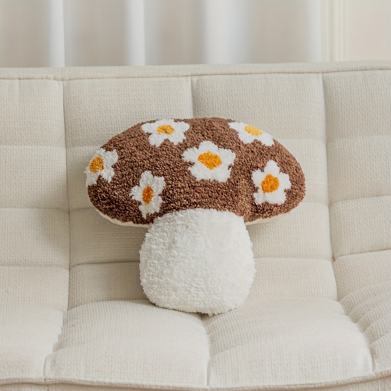 Handmade Mushroom Pillow Sofa Seat Cushion Mushroom Ornament Mushroom Decor  Stuffed Mushroom Plush Sofa Decorative Pillows New Home Gifts 