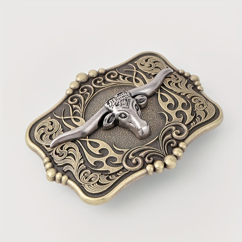 Western Bull Head Belt Buckle For Women & Men