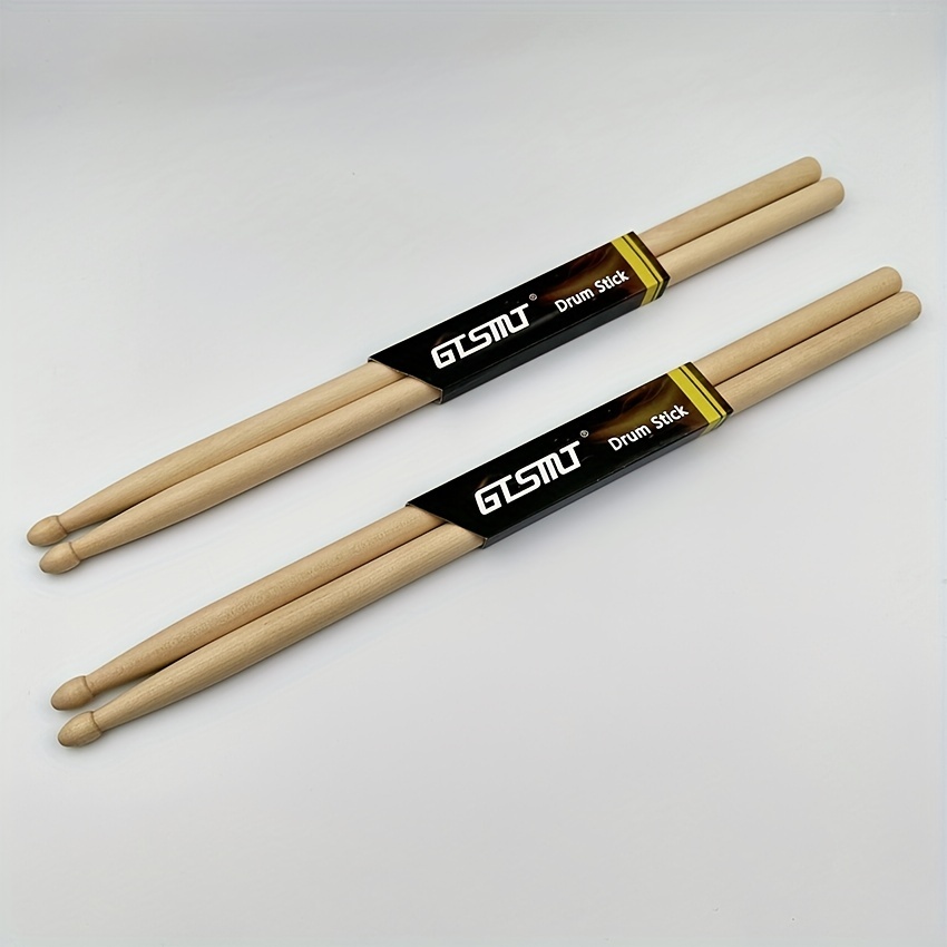  Baquetas 1 par de palos de tambor con mango de madera