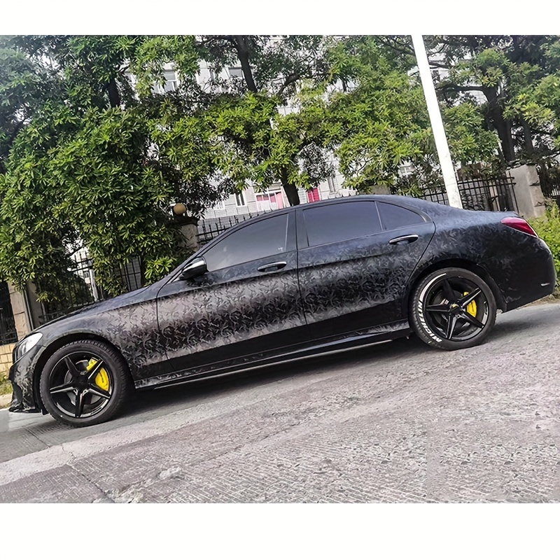 Premium Ghost Black Stealth Camouflage Vinyl Wrap Roll Air - Temu Canada