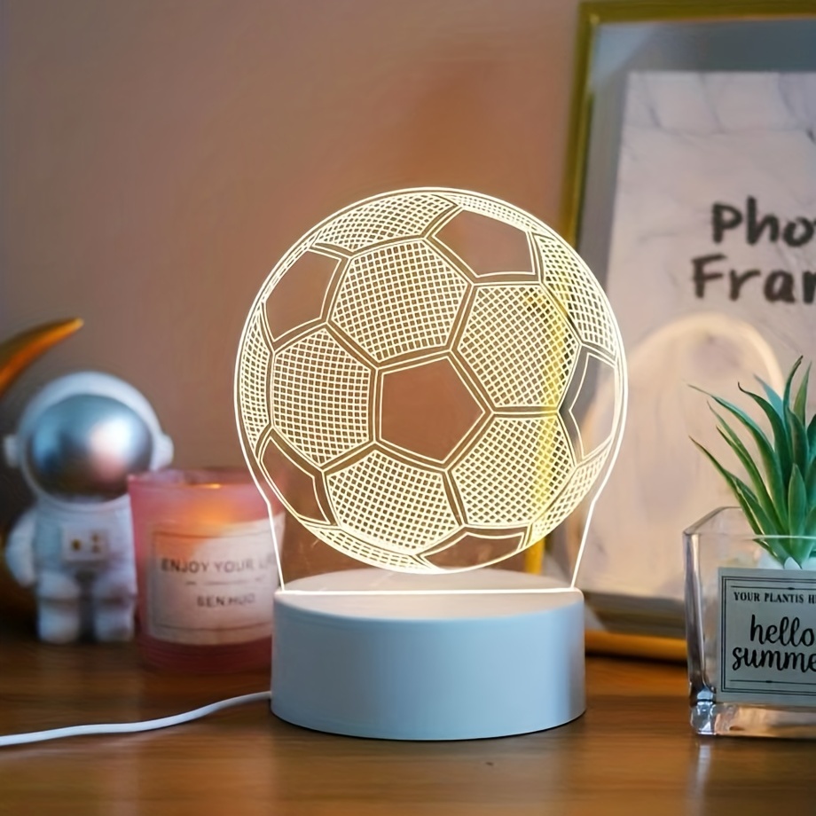 1pc lampe de bureau forme de Football de créative chevet de Table