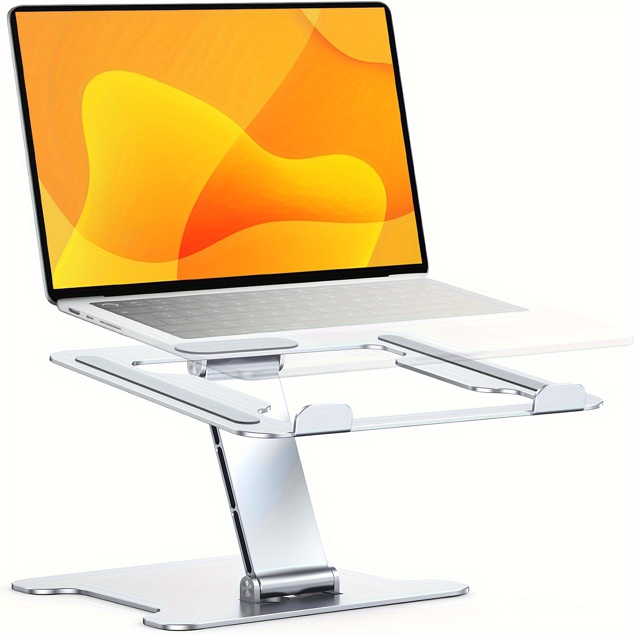 Soporte para computadora portátil para escritorio, soporte ergonómico  ajustable para computadora, elevador portátil para laptop, 6 alturas,  compatible