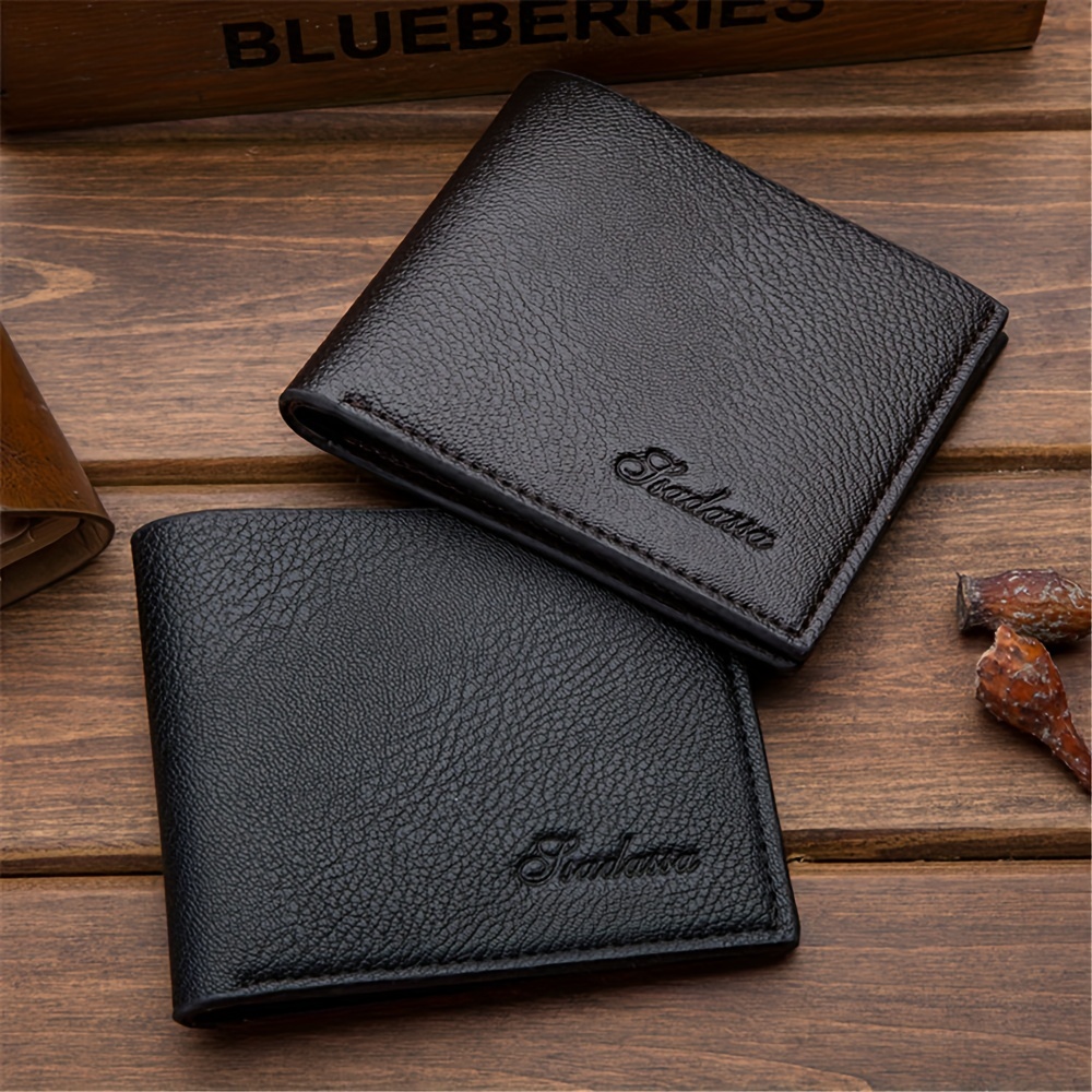 Cartera Corta Para Hombre Monederos Peque os Billeteras Temu