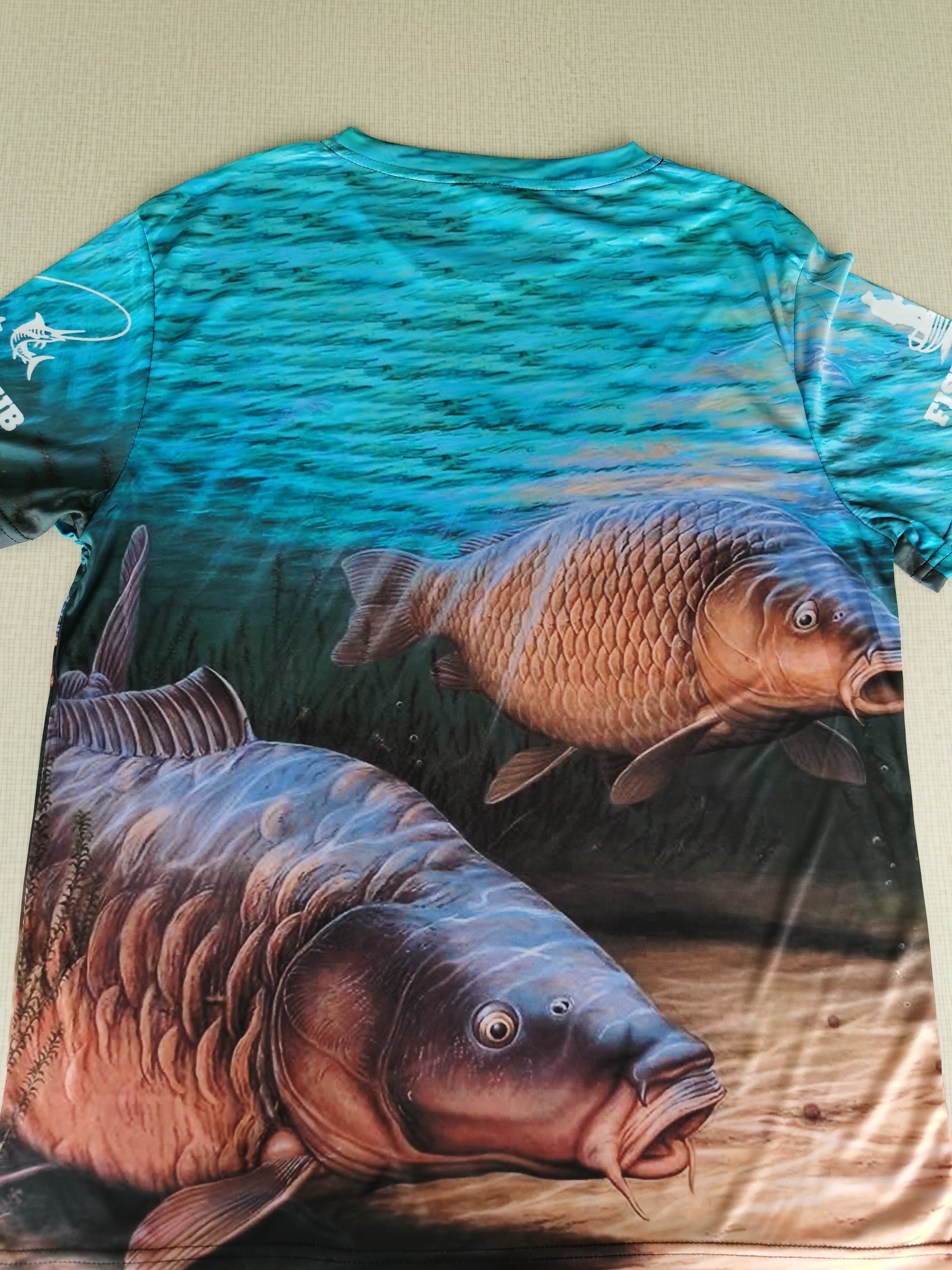 Summer Men Fishing Clothing Short Sleeve 3D Deep Sea Fish Hd