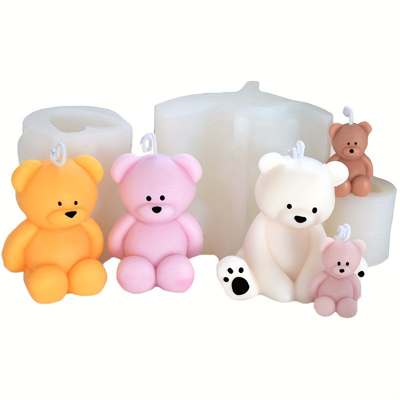 3D Bear Candle Mould Silicone Bear Shaped Mold Fragrance Candle Bear Candle  Mold Candle Making – the best products in the Joom Geek online store