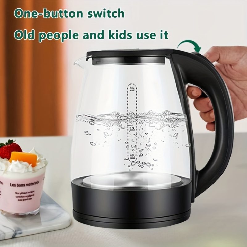 Us Plug Kettle Electric Kettle, Home Glass Kettle Automatic Power Off 304  Stainless Steel Tea Automatic Home Water Kettle Hot Kettle Dormitory Kettle  - Temu