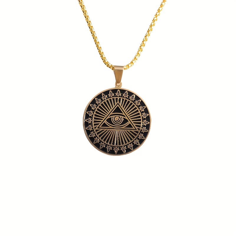 Providence Eye Pendant Necklace Retro Freemasonry