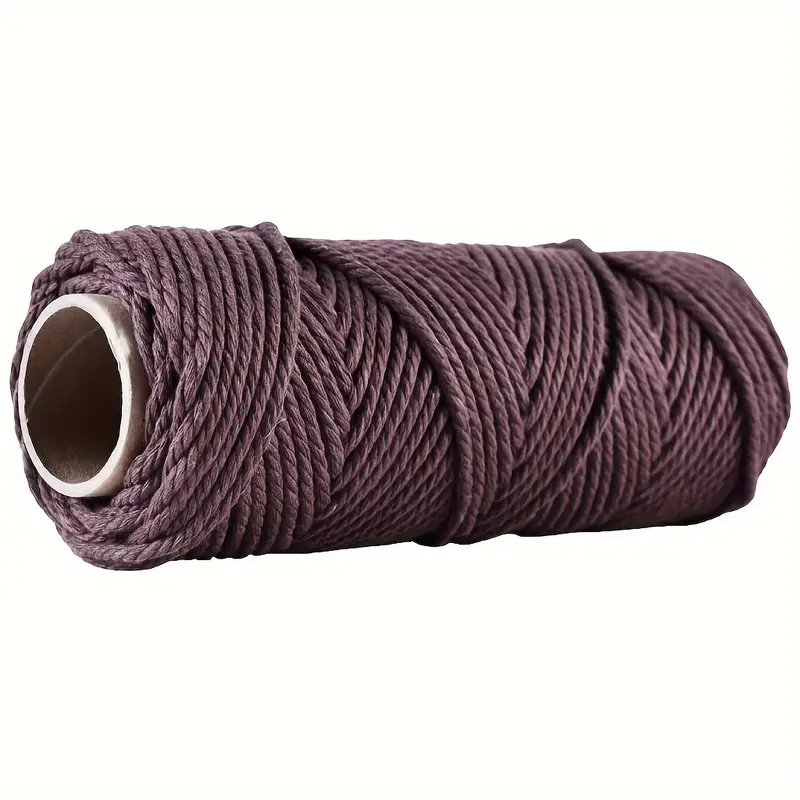 50 Meters 20 Colors Cotton Macrame Cord Colorful Cords Beige - Temu United  Kingdom